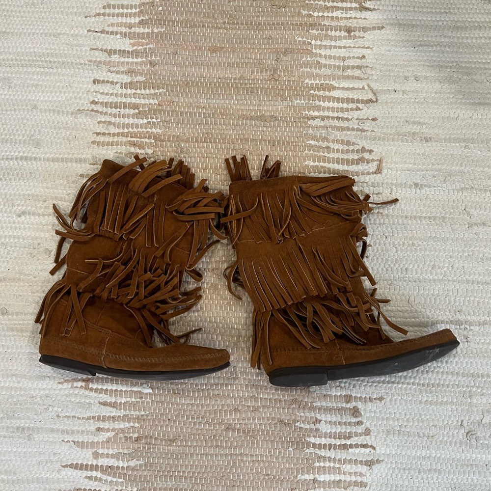 Minnetonka 3 Layer Fringe Boot - image 2